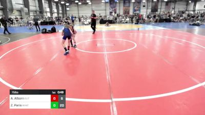 75 lbs Rr Rnd 1 - Aiden Alborn, Elite NJ Elem Squad vs Zachary Paris, What's Poppin?