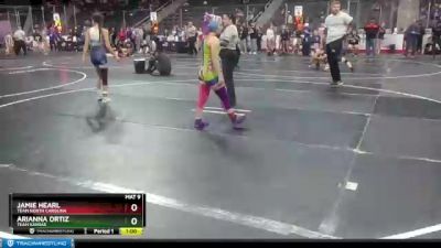 100 lbs Cons. Round 1 - Arianna Ortiz, Team Kansas vs Jamie Hearl, Team North Carolina