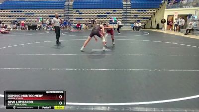 126 lbs Quarterfinal - Dominic Montgomery, Severn School vs Seve Lombardo, Boys` Latin School