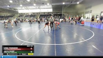 110 lbs 5th Place Match - Aidyn Sharp, Uintah Girl`s Wrestling vs Lydia Townsend, Sanderson Wrestling Academy