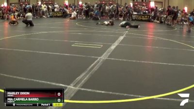 58 lbs Semifinal - Marley Dixon, MHWC vs Mia Carmela Barro, Misfits