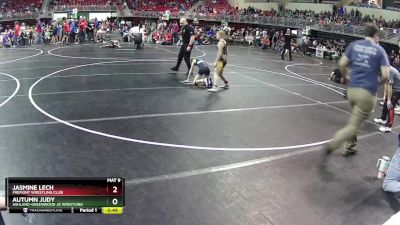 82 lbs Cons. Round 2 - Jasmine Lech, Fremont Wrestling Club vs Autumn Judy, Ashland-Greenwood Jr Wrestling