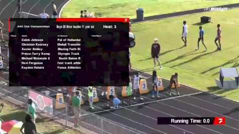 Youth Men's 100m, Finals 3 - Age 11