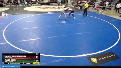 126 lbs Cons. Round 1 - Tyler Reed, Apple Valley vs Mason Breeggemann, Scott West