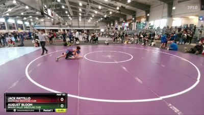 110 lbs Champ. Round 1 - Jack Pattillo, Grapevine Wrestling Club vs August Bloom, Brazos Valley Wrestling Club