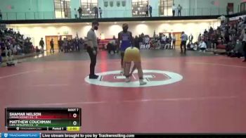 195 lbs Finals (8 Team) - Matthew Couchman, Cape Henlopen H S vs Shamar Nelson, Caesar Rodney H S