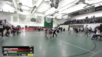 100 lbs Semifinal - Lina Rodriguez, Chino vs Arata Sakamoto, Santa Monica