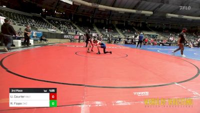 95 lbs 3rd Place - Urijah Courter, Sebolt Wrestling Academy vs Revin Fipps, Cowboy Wrestling Club