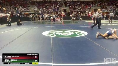 Girls 100 lbs Quarterfinal - Alyssa Sedillo, Las Cruces vs Gala Nelson, Los Alamos