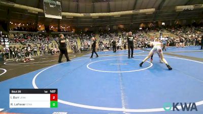 92 lbs Round Of 16 - Ike Burr, Jenks Trojan Wrestling Club vs Rooney LaFever, Standfast