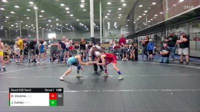 84 lbs Round 5 (8 Team) - Brennen Veverka, U2 Upstate Uprising Blue vs Jack Kahley, Buffalo Valley WC