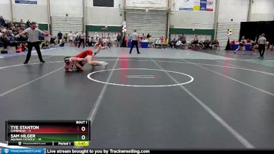152 lbs Quarterfinals (8 Team) - Sam Hilger, Aquinas Catholic vs Tye Stanton, Cambridge