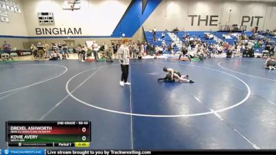 50-53 lbs Round 1 - Drexel Ashworth, Iron Co Wrestling Academy vs Kovie Avery, Westlake