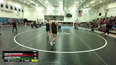 215 lbs Round 1 (3 Team) - Hayden Van Dell, Cheyenne East vs Taylor Kamphouse, Valley