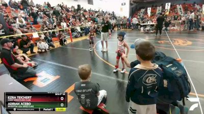 43 lbs Quarterfinal - Adrian Acebo, Riverton USA Wrestling vs Ezra Teichert, Cody Wrestling Club