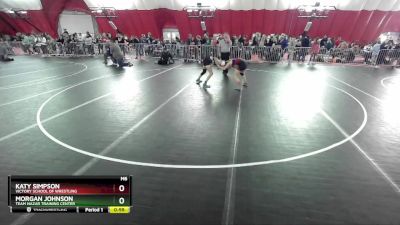 108 lbs Round 3 - Morgan Johnson, Team Nazar Training Center vs Katy Simpson, Victory School Of Wrestling