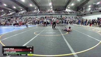 50 lbs Champ. Round 2 - Aaron Carver, JC Youth Wrestling Club-AAA  vs Conor Ogle, Joplin Youth Wrestling Club-AAA 