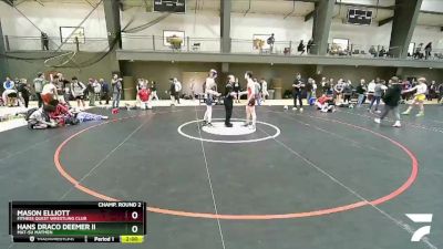 138 lbs Champ. Round 2 - Mason Elliott, Fitness Quest Wrestling Club vs Hans Draco Deemer Ii, Mat-Su Matmen