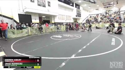 152 lbs Quarterfinal - Andrew Asbury, Trabuco Hills vs Cross Rodriguez, Calvary Chapel SA