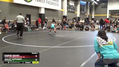 73 lbs Round 2 (4 Team) - Harper Graves, Grand View Wrestling Club vs Kealey Hathaway, NE Valkyrie