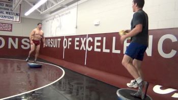 Wechter and Rau Play Frisbee