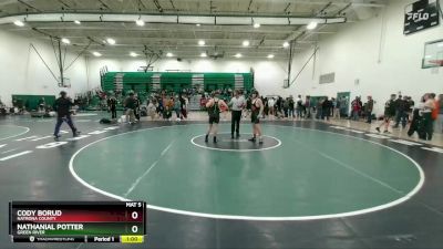 150 lbs Cons. Round 2 - Cody Borud, Natrona County vs Nathanial Potter, Green River