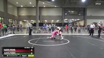 140 lbs 3rd Place Match - Alexis Means, Wichita Blue Knights vs Alexia Marks, Trailblazer Wrestling Club