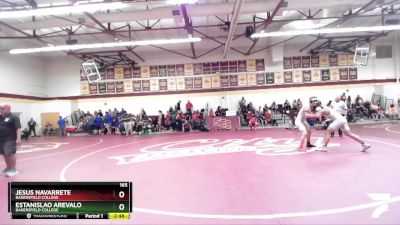 165 lbs Cons. Round 3 - Estanislao Arevalo, Bakersfield College vs Jesus Navarrete, Bakersfield College