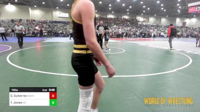 76 lbs Round Of 32 - Korvin Bayles, Wasatch Wrestling Club vs Wyatt Rooks, Team Tulsa Wrestling Club