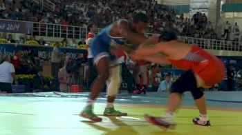 74kg Round 2 Jordan Burroughs (USA) vs. Lee (Korea)