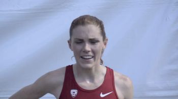 Regan after winning women's 6K