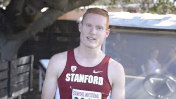 Joe Rosa after winning men's 8K