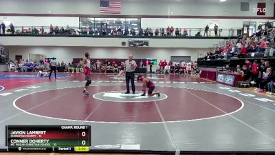 126 lbs Round 1 (16 Team) - Conner Doherty, Mt. Pisgah Christian School vs Javion Lambert, Charlton County