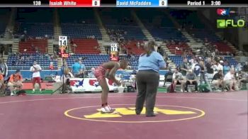 138lbs Isaiah White, Illinois vs David McFadden, New Jersey