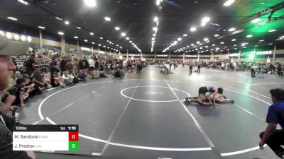 109 lbs Semifinal - Madden Sandoval, Cowa vs Jayden Preston, Live Training