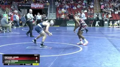 3A-106 lbs Cons. Round 2 - Michael Lewis, Des Moines East vs Lucas Reeder, Pleasant Valley