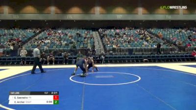 141 lbs Consi of 16 #2 - Emilio Saavedra, Fresno State vs Clay Archer, CSU-Pueblo