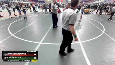 110 lbs Quarterfinal - Alexander Penzkover, WI vs Hunter Meredith, CO