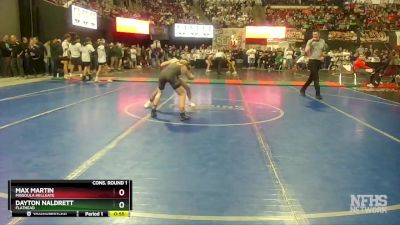 AA - 103 lbs Cons. Round 1 - Dayton Naldrett, Flathead vs Max Martin, Missoula Hellgate