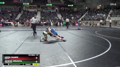 97 lbs 3rd Place Match - Aspen Sharpe, Oakley vs Genesis Orrantia, Garden City