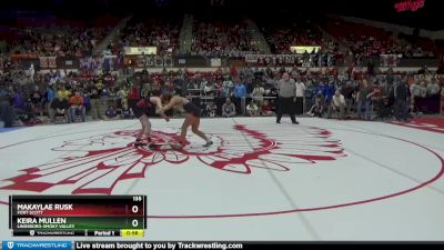 135 lbs Quarterfinal - Makaylae Rusk, Fort Scott vs Keira Mullen, Lindsborg-Smoky Valley