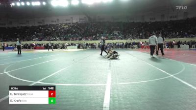 80 lbs Round Of 64 - Gabe Terriquez, R.A.W. vs Ryken Kraft, Mustang Bronco Wrestling Club