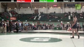 285lbs Semi-finals Adam Coon (Michigan) vs. Chris Nash (Michigan State)