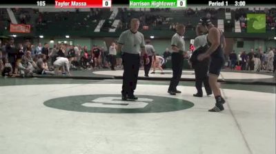 165lbs Semi-finals Taylor Massa (Michigan) vs. Harrison Hightower (Ohio)