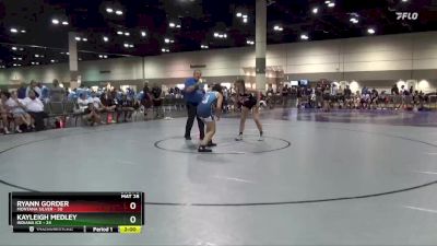 145 lbs Semis & 1st Wrestleback (8 Team) - Kayleigh Medley, Indiana Ice vs Ryann Gorder, Montana Silver