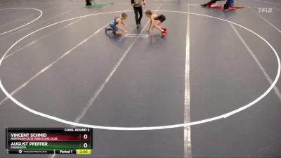 106 lbs Cons. Round 2 - Vincent Schmid, Northern Elite Wrestling Club vs August Pfeffer, Minnesota