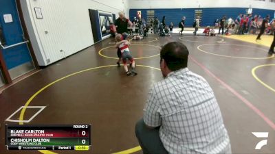 53-56 lbs Round 2 - Chisholm Dalton, Cody Wrestling Club vs Blake Carlton, Greybull Basin Athletic Club