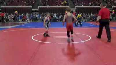 87 lbs 5th Place Match - Gunner Hepp, Conrad Wrestling Club vs Bryant Stygles, Havre Wrestling Club