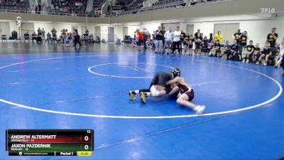 84 lbs Finals (8 Team) - Jaxon Pazdernik, Perham vs Andrew Altermatt, Springfield