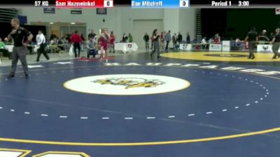 57kg Quarter-finals Sam Hazewinkel (Sunkist) vs. Dan Mitcheff (NYAC)